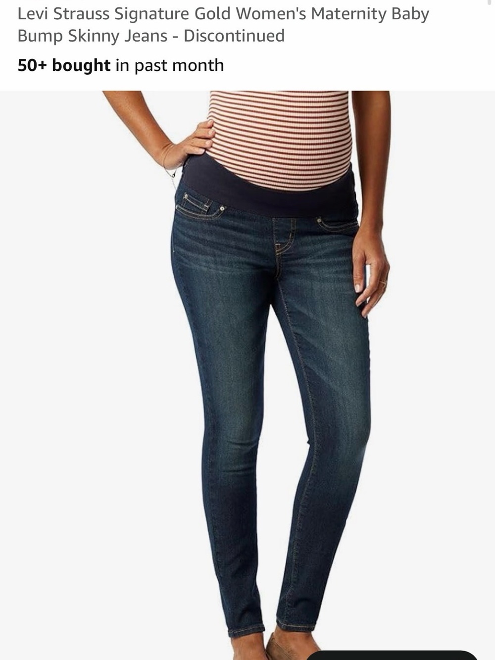 Levi's Women's Skinny Maternity Jeans in Dark Indigo